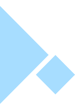 Abstract geometric shapes with blue and light blue colors on white background.